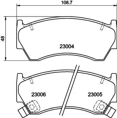 Mintex Front Brake Pads Set For Nissan Almera Presea Rasheen Sentra Sunny