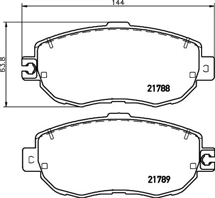 Mintex Front Brake Pads Set For Lexus Ls