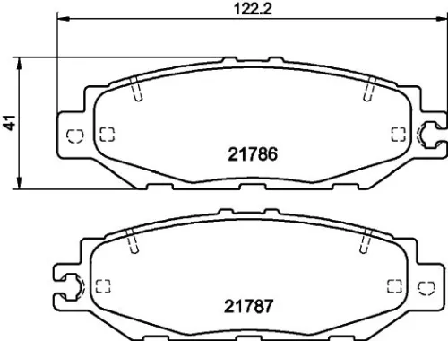 Mintex Rear Brake Pads Set For Lexus Toyota Celsior Century Granvia Ls