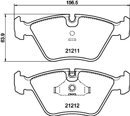 Mintex Front Brake Pads Set For Audi Citroën Peugeot 100 200 605 90 Coupe Quattr