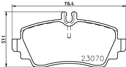 Mintex Front Brake Pads Set For Mercedes-benz A-class