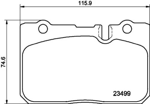 Mintex Front Brake Pads Set For Lexus Toyota Celsior Century Ls