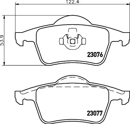 Mintex Rear Brake Pads Set For Volvo S60 S80 V70 Xc70