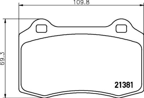 Mintex Front Brake Pads Set For Ford Focus