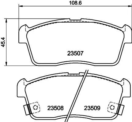 Mintex Front Brake Pads Set For Chevrolet Daihatsu Ford Asia & Oceania Maruti Su