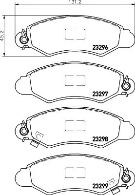 Mintex Front Brake Pads Set For Subaru Suzuki Justy Swift