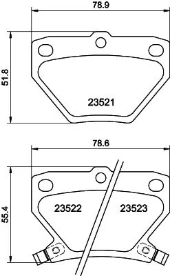 Mintex Rear Brake Pads Set For Pontiac Toyota Ascent Celica Corolla Ist Matrix P