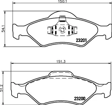 Mintex Front Brake Pads Set For Ford Ford Australia Mazda 121 Courier Fiesta Ka 