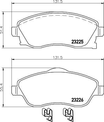 Mintex Front Brake Pads Set For Chevrolet Holden Opel Vauxhall Barina Combo Comb