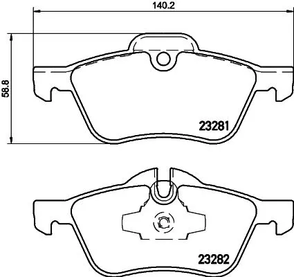 Mintex Front Brake Pads Set For Mini Mini