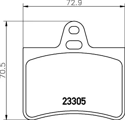 Mintex Rear Brake Pads Set For Citroën C5