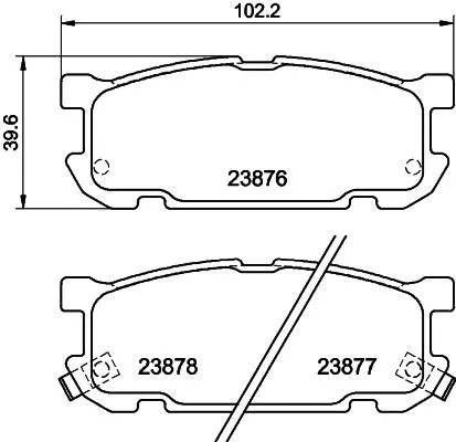 MINTEX MINTEX MDB2249 Mintex Rear Brake Pads Set For Mazda Mx-5 