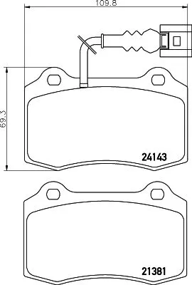 Mintex Front Brake Pads Set For Seat Leon