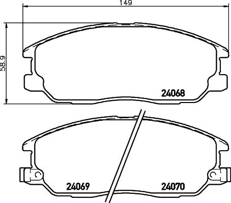 Mintex Front Brake Pads Set For Kia Sorento