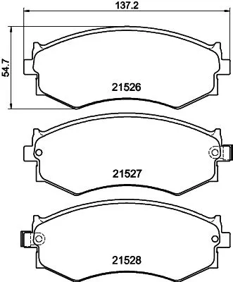 Mintex Front Brake Pads Set For Ford Australia Infiniti Nissan Nissan (Dfac) 200