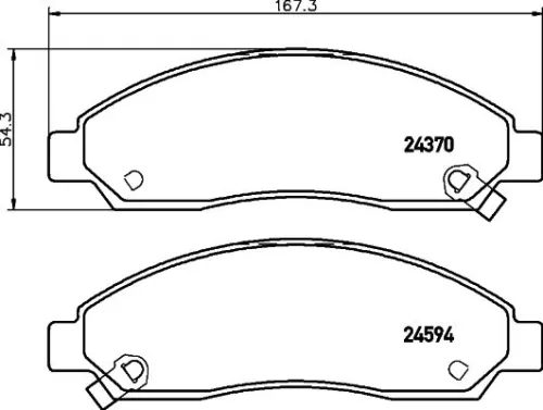 Mintex Front Brake Pads Set For Chevrolet Gmc Great Wall Holden Isuzu Canyon Col