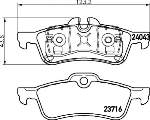 Mintex Rear Brake Pads Set For Mini Mini