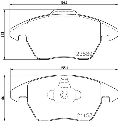 Mintex Front Brake Pads Set For Citroën Citroën (Df-psa) Ds (Capsa) Peugeot Peug