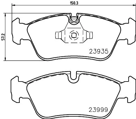 Mintex Front Brake Pads Set For Bmw 1 3 3 Series