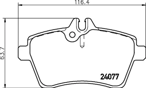 Mintex Front Brake Pads Set For Mercedes-benz A-class B-class