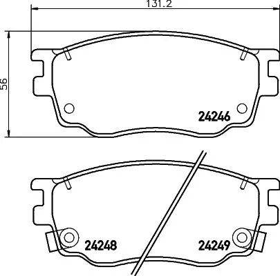 Mintex Front Brake Pads Set For Besturn (Faw) Gac Mazda Zotye 323 F 6 626 B50 B7