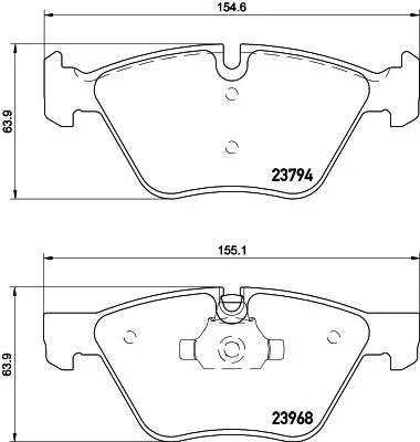 Mintex Front Brake Pads Set For Bmw 3 X1 Z4