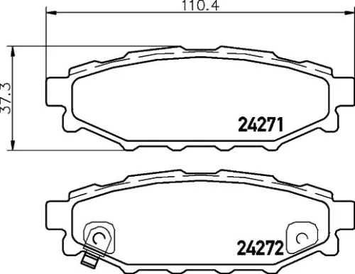 Mintex Rear Brake Pads Set For Scion Subaru Toyota Brz Crosstrek Exiga Forester 