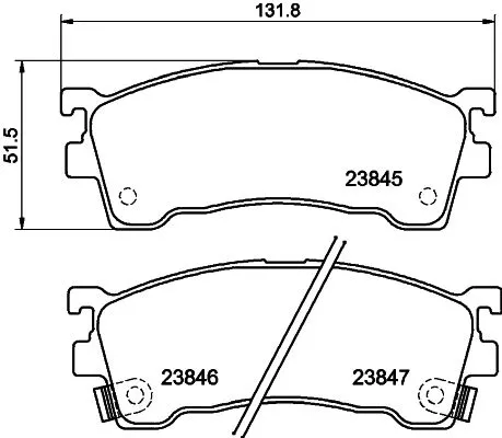 Mintex Front Brake Pads Set For Eunos Ford Asia & Oceania Ford Australia Ford Us