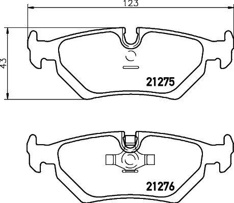 Mintex Rear Brake Pads Set For Daimler Jaguar Vanden Plas Xj Xj 40 81 Xjsc