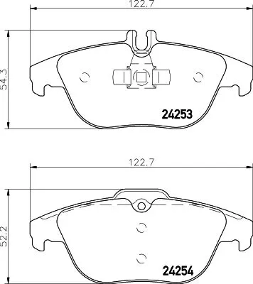 Mintex Rear Brake Pads Set For Mercedes-benz C-class E-class