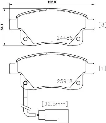 Mintex Rear Brake Pads Set For Ford Ford (Jmc) Ford Australia Transit Transit To