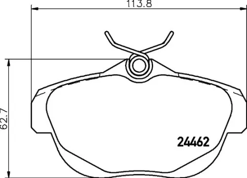 Mintex Rear Brake Pads Set For Citroën C6