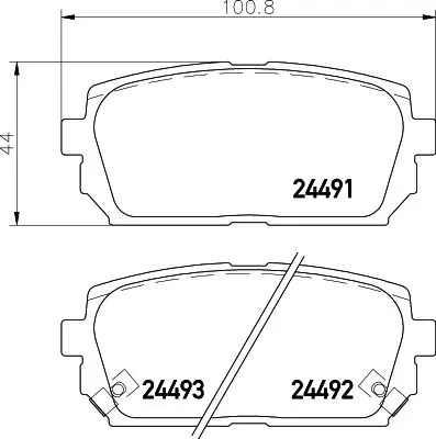 MINTEX MINTEX MDB2866 Mintex Rear Brake Pads Set For Kia Naza Carens Citra 
