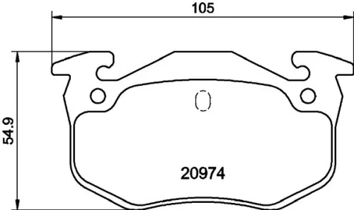 Mintex Rear Brake Pads Set For Citroën Fengshen Peugeot Peugeot (Df-psa) Renault