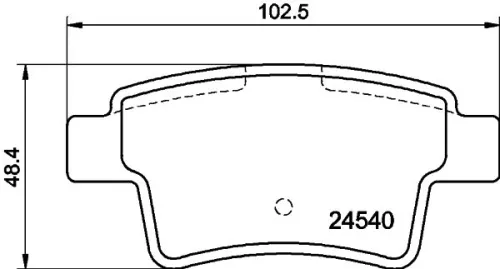 Mintex Rear Brake Pads Set For Citroën Peugeot 408 C4 C4 Grand Picasso C4 Picass