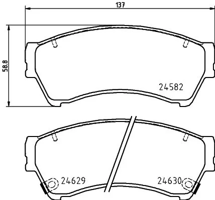 Mintex Front Brake Pads Set For Besturn (Faw) Ford Usa Lincoln Mazda Mazda (Faw)