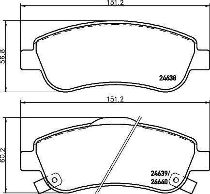 Mintex Front Brake Pads Set For Honda Cr-v