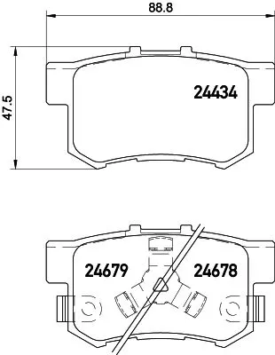 Mintex Rear Brake Pads Set For Acura Honda Accord Cr-v Crosstour Odyssey Rdx