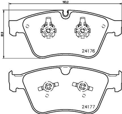 Mintex Front Brake Pads Set For Mercedes-benz M-class R-class