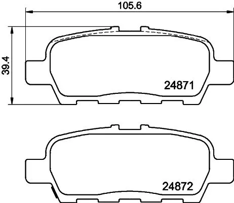 Mintex Rear Brake Pads Set For Infiniti Nissan Suzuki Altima Cube Elgrand Grand 