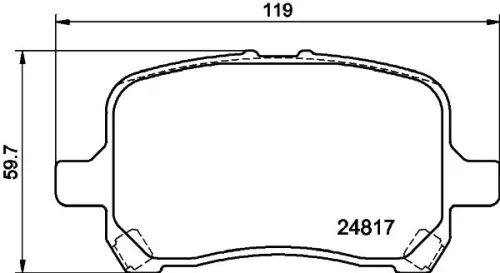 Mintex Front Brake Pads Set For Chevrolet Pontiac Saturn Aura G5 G6 Hhr Malibu