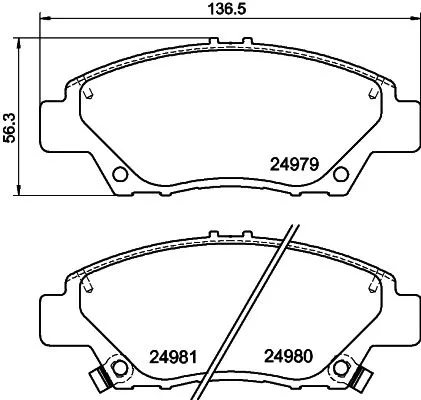 Mintex Front Brake Pads Set For Honda City Cr-z Freed Freed Spike Insight Jazz J