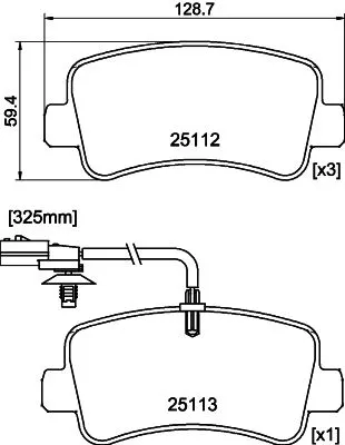 Mintex Rear Brake Pads Set For Nissan Opel Renault Samsung Vauxhall Interstar Ma