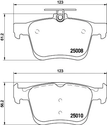 Mintex Rear Brake Pads Set For Audi Cupra Mg (Saic) Roewe (Saic) Seat Skoda Vw V