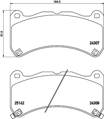 Mintex Front Brake Pads Set For Lexus Is