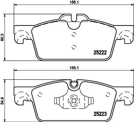 Mintex Front Brake Pads Set For Peugeot 508 508 Sw