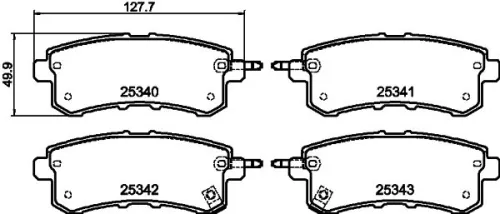 Mintex Rear Brake Pads Set For Infiniti Nissan Armada Patrol Qx56 Qx80