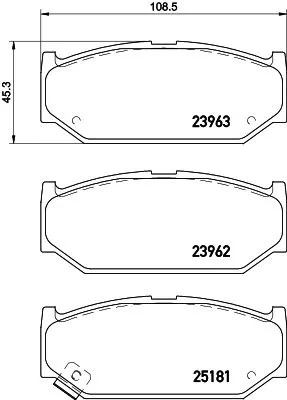 Mintex Front Brake Pads Set For Chana Changan Mitsubishi Suzuki Suzuki (Changan)