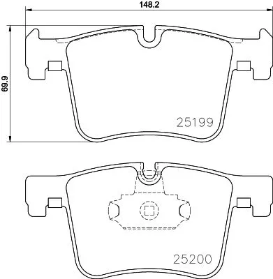 Mintex Front Brake Pads Set For Bmw 1 2 3 4 X3 X4