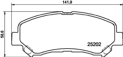 Mintex Front Brake Pads Set For Haima (Faw) Nissan Nissan (Dfac) Suzuki Venucia 